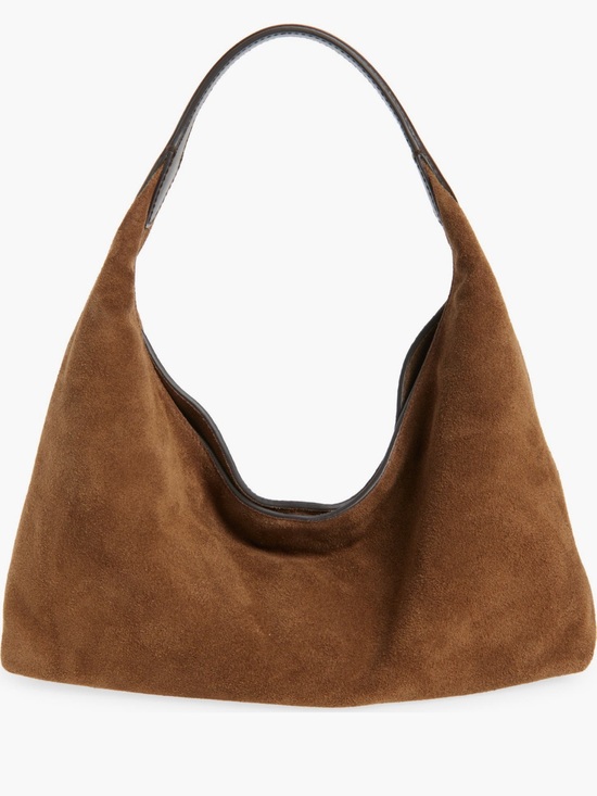 Madewell Handbags - Suede Shoulder Hobo Bag in Brown